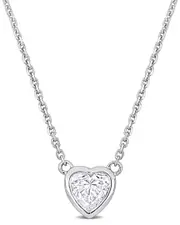 Diamond Select Cuts 14K 0.46 ct. tw. Diamond Heart Solitaire Necklace
