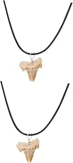 [XolngYYeng] Shark Tooth Decoration Shark Teeth Charm Shark Tooth Pendant Shark Tooth Necklace