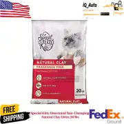 Special Kitty Unscented Non-Clumping Natural Clay Litter, 20 lbs Fast Free Shipp