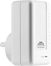 3sixT PowerGuard 32W USB-C Plus USB-A Surge Protector, White
