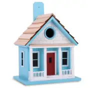 NEW! OUTDOOR HAND MADE BIRDHOUSE - BIRD COTTAGE PERCH -CAPE COD HOME