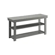 Sarantino Maeve Shoe Storage Bench - Grey