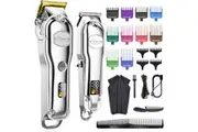 Hatteker Hair Clipper for Men IPX7 Waterproof Cordless Barber Clipper for Hair Cutting Kit with T-Blade Trimmer Beard Trimmer Kids Clipper Professional USB Rechargeable