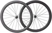 Road Bike Carbon Wheelset 700c Disc Brake 38mm Depth Center Lock Thru Axle- Fit for 8/9/10/11/12 Speed Cassette, Compatible with Tubeless & Clincher, 36T Ratchet System