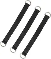 GANAZONO 3Pcs Hanging Straps for Exercise Durable Fitness Ring Belt for Indoor Pull Up Bar Easy to Install and Disassemble for Home Gym Workouts and Strength Training