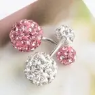2pcs Navel Rings Creative Crystal Stainless Steel Belly Dangle Woman