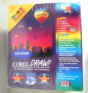 CorelDRAW! 5.0 The Best In Graphics Publishing CD-ROM Box SET Factory Sealed Vtg