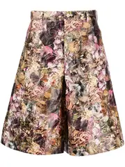 [COMME des GARCONS HOMME PLUS] 無紡布花卉圖案短褲