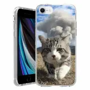 For Apple iPhone SE 3rd 2nd Gen TPU Case Cover+Glass(Doomsday Cat)