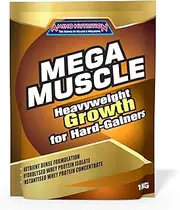 Amino Nutrition Mega Muscle Mass Gainer Whey Protein Powder, Chocolate, 1kg