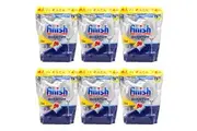 6x 46pc Finish Quantum All-in-One Dishwashing Tablets Plate Bowl Cleaner Lemon