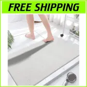 Elegant Extra Large Bath Mat for Shower - Quick Drying with Exfoliating Texture