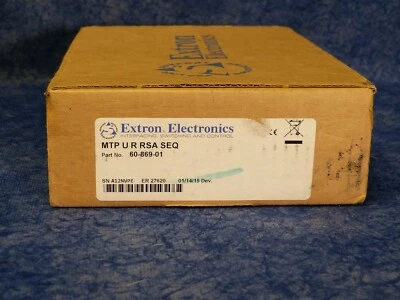 Extron MTP U R RSA SEQ 60-869-01 Twisted Pair Receiver for VGA, Video, Audio