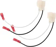 Zerodeko 1Pair Speaker Connector Harness for Car Compatible with Mitsubishi Easy Plug and Play Speaker Wiring Adapter Durable Reliable Speaker Replacement Wire Harness