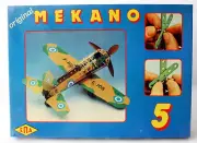 RARE VINTAGE 70'S MECCANO MEKANO METAL CONSTRUCTIONS PLANE EPA GREECE GREEK NEW!