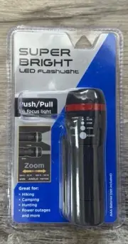 New! Jacent Super Bright LED Flashlight for Hiking, Camping & Hunting