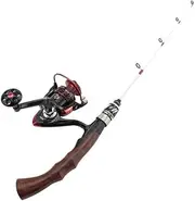 62cm Winter Fishing Rod Reel ice Fishing Rod Superhard Carbon Rod and Spinning Reel Set
