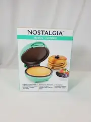 Nostalgia My Mini Griddle 5" Cooking Surface Teal Brand New Factory Sealed
