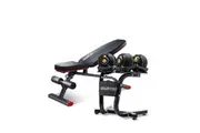 Powertrain 48KG Adjustable Dumbbell Set (Gold) & Stand with FID Weight Bench