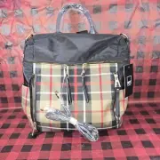 NWT MKF Collection ~ Nishi Plaid Backpack Brown 1822 by Mia K ~ Women's Mini Bag