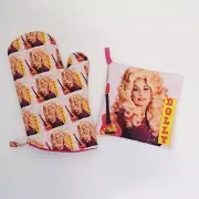 DOLLY Oven Mitt and Potholder| Dolly Gift | Dolly Novelty