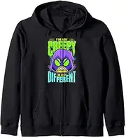 [DC Comics] Teen Titans Go! I'm Not Creepy I'm Just Different Zip Hoodie