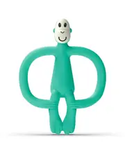 Matchstick Monkey Animal Teether - Monkey Anti Microbial - Green
