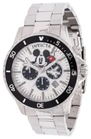 Invicta Disney Men's 48mm Mickey Mouse Limited Edition Silver Chrono Watch 39049