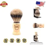 Premium Genuine Silvertip Badger Brush with Stand - Elegant Shaving Accessory