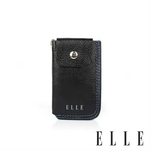 【ELLE HOMME】ELLE真皮鑰匙收納包 (黑色)