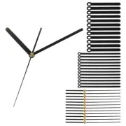 Clock Hands, 12 Set Clock Hands Kits Clock Mechanism Movement Aluminum,Black,A05