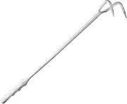SOLUSTRE Stainless Steel Meat Hook Practical Household Food Turner for BBQ Camping and Roasting Easy to Clean Smooth Polished Surface for Convenient Meat Handling