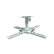 Universal LCD DLP Projector Ceiling Mount Bracket Up to 10kg White Home Theatre