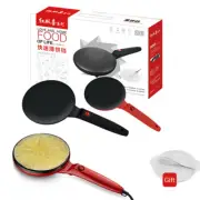 EU Plug Home Electric Crepe Maker Pizza Pancake Machine Non Stick Griddle Baking