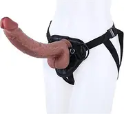 HGDTYRI 29cm Strap On Dildo, Silicone Strap-On Penis with Strong Suction Cup Removable Anal Dildo Masturbator Sex Toy for Men Women Couples(B Red)