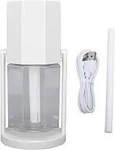 USB Desktop Humidifier Multifunctional Quiet Colorful Ambient Light Portable Small Humidifier for Car Home Bedroom Office (白)