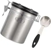 STOBAZA 1Set Airtight Sealed Pet Food Storage Jar Cat Dog Food Container with Spoon Compact Design One Way Exhaust Valve for Freshness Hygiene