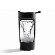650ML Portable Electric Milkshake Mixer Juicer Blender USB Charging Fruit Juicer Mix Cup BLACK COLOR