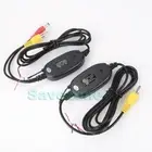2.4Ghz Wireless RCA Video Transmitter Receiver Kit for Car Reversing Camera 12V