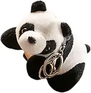 Plush Panda Keychain Cute Bag Hanging Pendant Soft Animal Keyring present for Portable Key Holder for Parties and Events Lightweight and Practical Decor