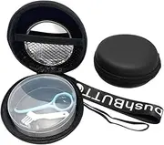 Gxamz Orthodontic Retainer Organizer Bag Aligner Case Travel Pack Mouth Guard Box (Black Regular)