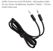 Griffin 3.5mm Aux Cord 3ft (0.9m)