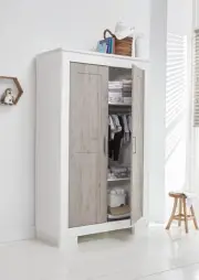 Love N Care Lucca Wardrobe, White/Ash