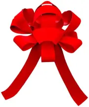 Giant 30" Red Vinyl Bow for Automobile/ATV/Snowmobile