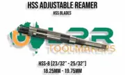 ADJUSTABLE REAMER 23/32-25/32 18.25mm to 19.75mm range HSS BLADES