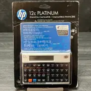 Hewlett Packard HP 12C Platinum Financial Calculator Brand New Sealed Old Stock