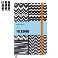 在飛比找PChome24h購物優惠-MOLESKINE MISSONI聯名筆記本(L型橫線)-黑