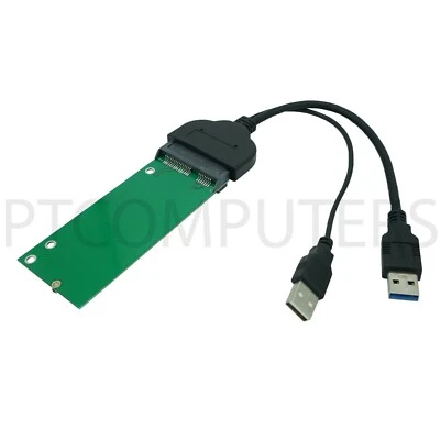 USB3.0 to Sata 22 Pin to Mini PCI-e mSATA Connector Adaptor