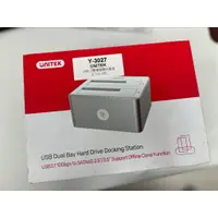 在飛比找蝦皮商城優惠-★福利品_功能正常★ UNITEK USB3.1雙槽硬碟外接