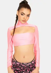 Blush All At Once Cutout Crop Top
